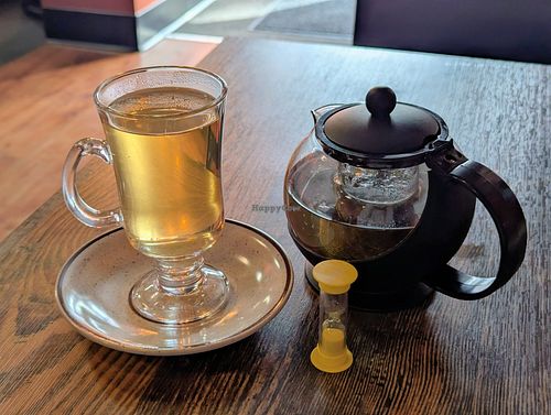 Hot Jasmine Rose Green Tea at High Note Cafe in Boise
