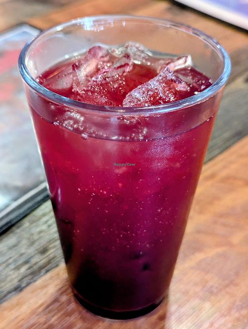 Blackberry Basil Juice + Green Tea at High Note Cafe in Boise