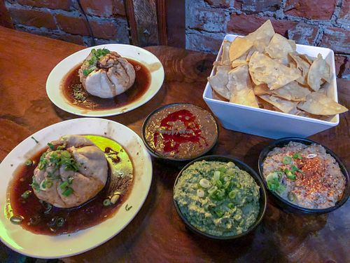 Budda Buns and Chips and Dip at Good Karma Artisan Ales & Cafe in San Jose