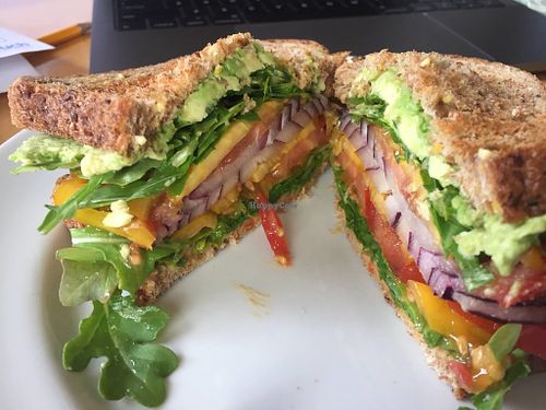 Vegan Loaded Avocado Sandwich at Seed to Table Vegan Eatery in Venice