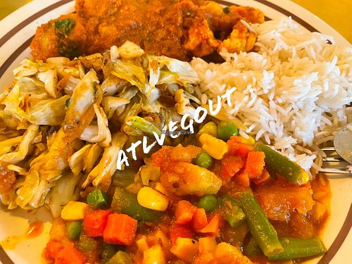 Veggie plate   at Yak the Kathmandu Kitchen in Mobile