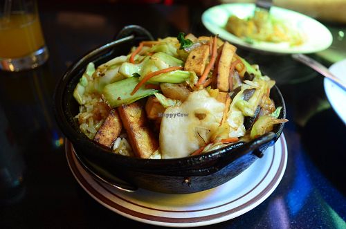 Happy Crispy Rice - amazing! at Vegetarian House in San Jose