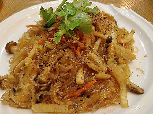 Vermicelli with mushrooms at Green Ba - Somerset in Central Singapore