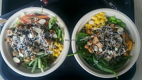 Vegan pokes at Poke Food Station in Willemstad