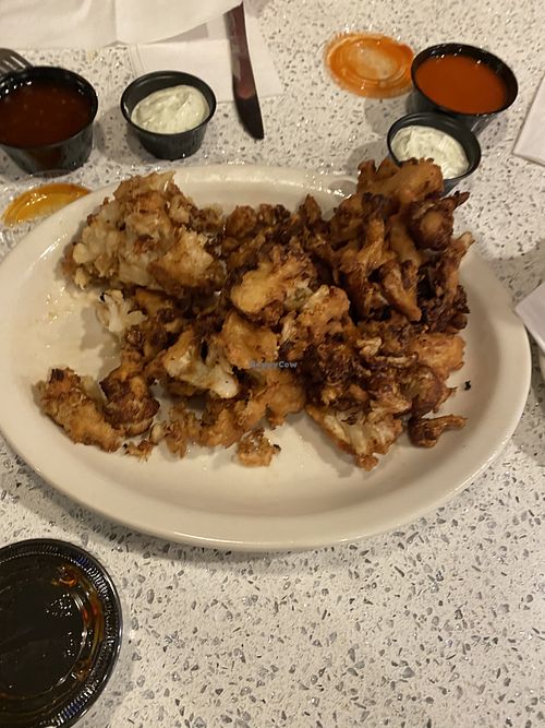 Vegan cauliflower wings  at The Lindenhurst Diner in Lindenhurst