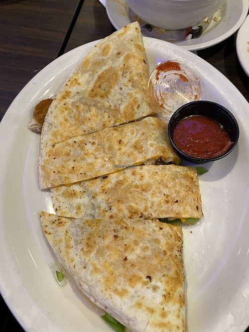 Vegan quesadilla  at The Lindenhurst Diner in Lindenhurst