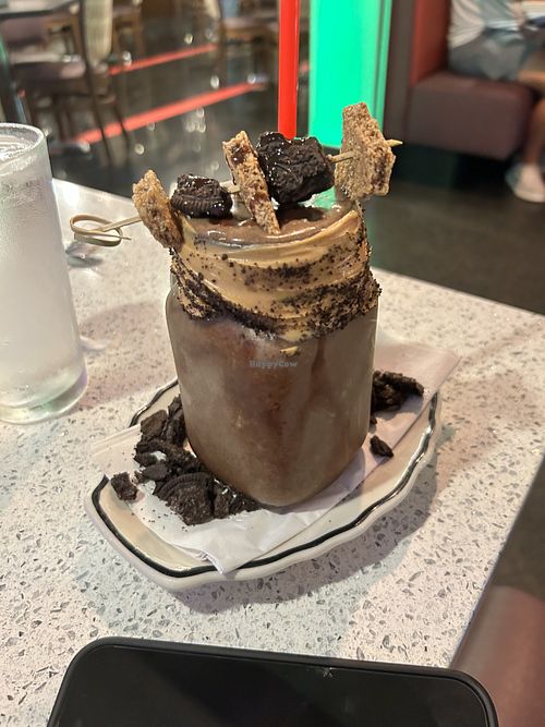 Vegan Pb banana Oreo shake   at The Lindenhurst Diner in Lindenhurst