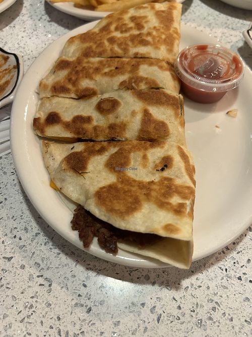 Vegan impossible quesadilla   at The Lindenhurst Diner in Lindenhurst