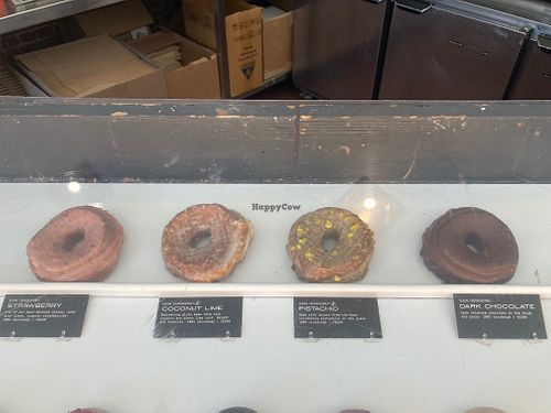 Vegan selection at Doughnut Plant - Flatbush in Brooklyn