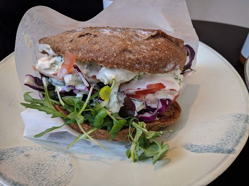 Potato sandwich at Respect in Copenhagen