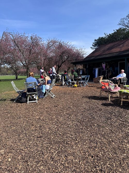 Seating  at The Pavilion Cafe in Edinburgh
