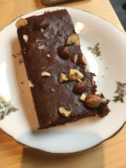 Brownie at Gaïa Coffee House in Lyon