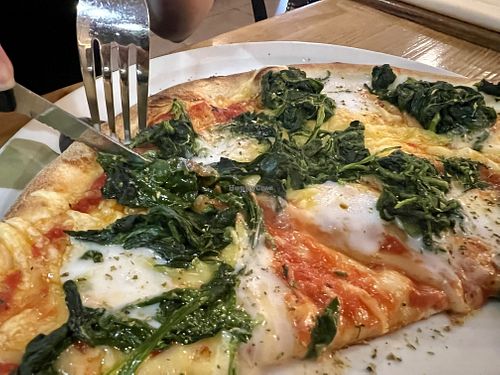 vegan pizza  at Pizzeria Trattoria Sorrentino in Cologne