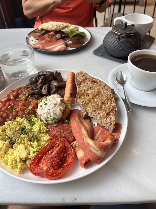 English breakfast   at Eqvilibrivm Cafe in Barcelona
