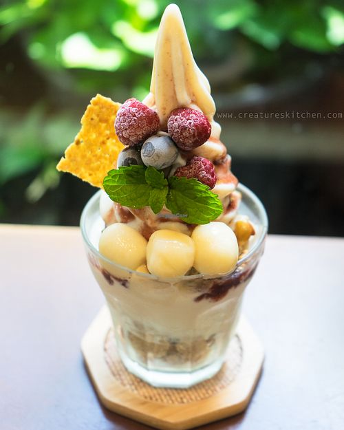 Soy parfait. at Mumokuteki Vegan Cafe in Kyoto