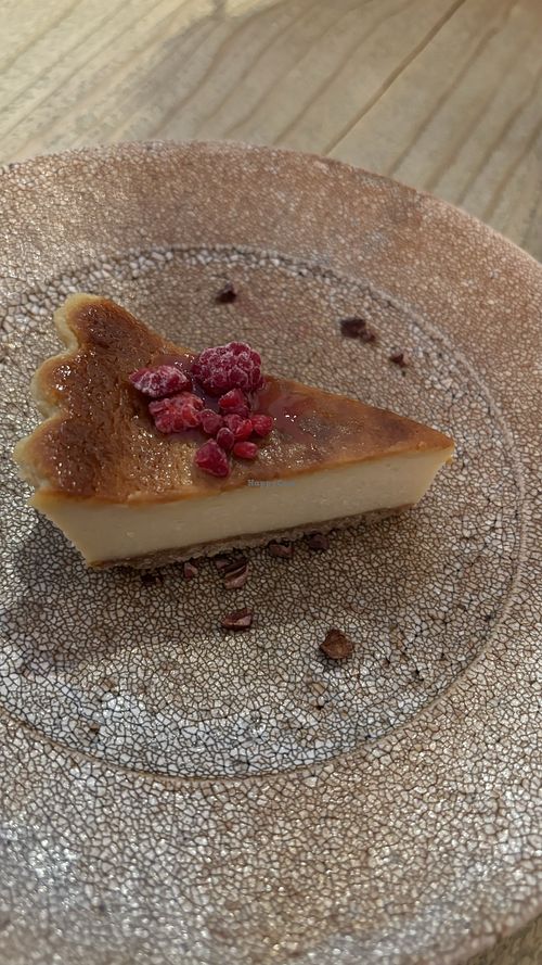 Cheesecakee  at Mumokuteki Vegan Cafe in Kyoto