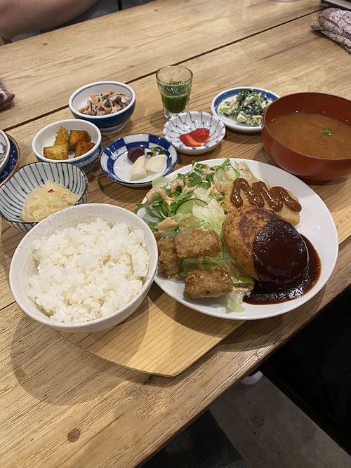   at Mumokuteki Vegan Cafe in Kyoto