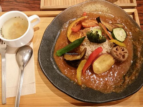curry at Mumokuteki Vegan Cafe in Kyoto
