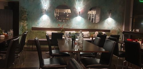 Comfortable seating at Euro Kitchen in Fitzroy