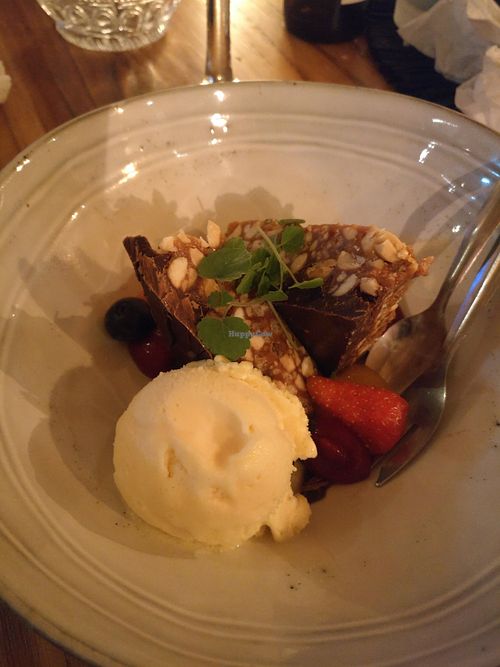 Snicker pie at Strandpaviljoen SandCbar in Katwijk Aan Zee