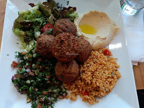 Assiette de falafels, 15€ at Chez Funda in Paris