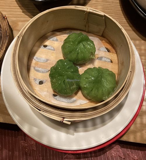GF veggie dumplings  at Ping Pong Dim Sum in London