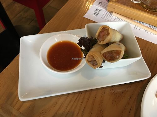 Spring rolls  at Ping Pong Dim Sum in London