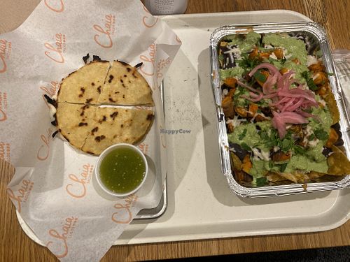 Aerial View of Food  at Chaia - Chinatown in Washington