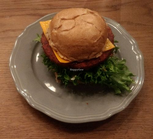 Vegan Beetroot Burger at Halifax Burgers in Odense