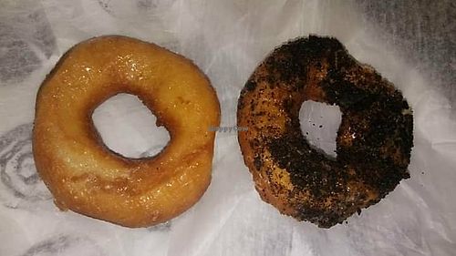 Glazed and oreo. at Holtman's Donut Shop in Cincinnati