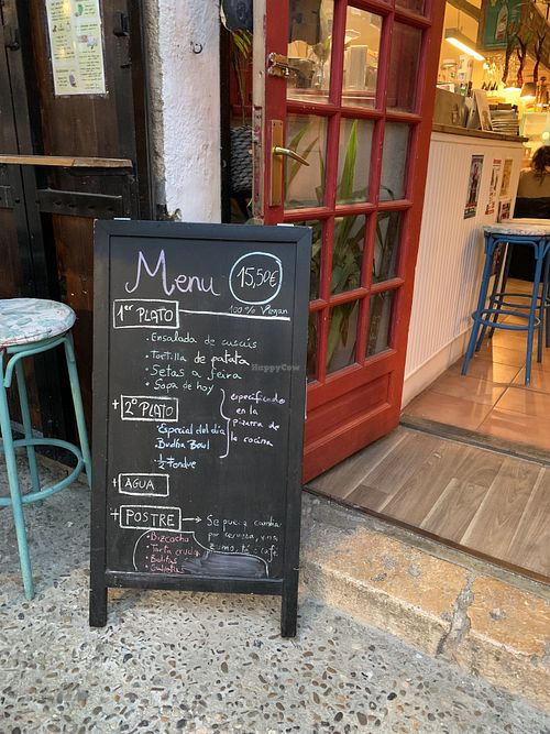 Menu  at CReeA in Tarragona