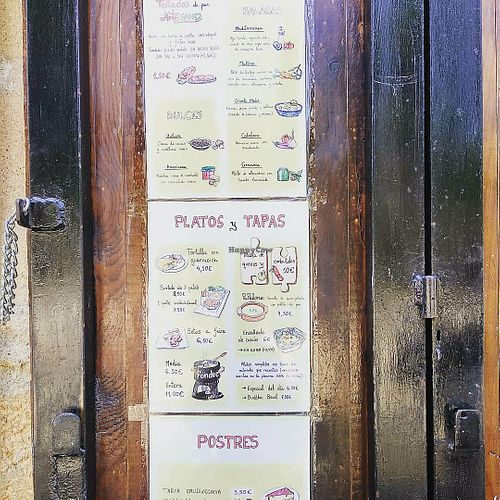 Menu at CReeA in Tarragona