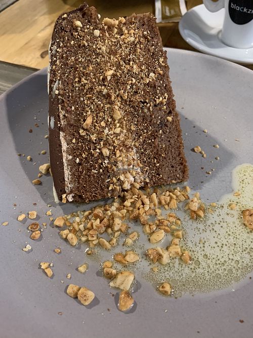 Peanut butter and chocolate cake  at Dragon Lab in Murcia