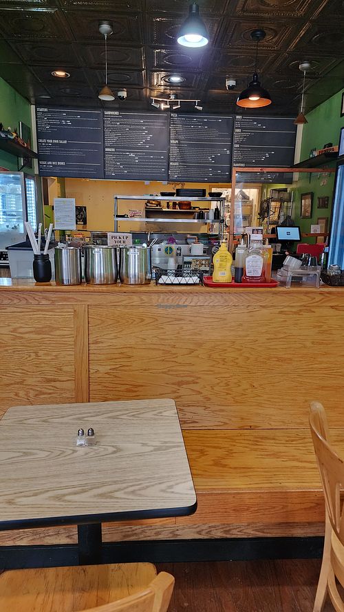 Inside at Eden Vegan Cafe in Scranton