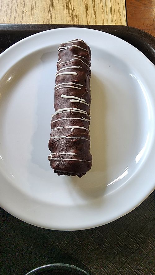 Chocolate covered cannoli at Eden Vegan Cafe in Scranton