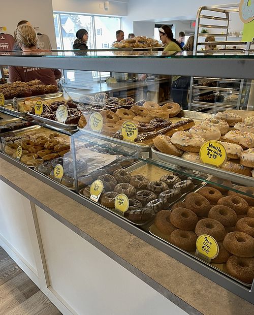 Mostly vegan donuts   at Happy Bellies Bake Shop in Appleton
