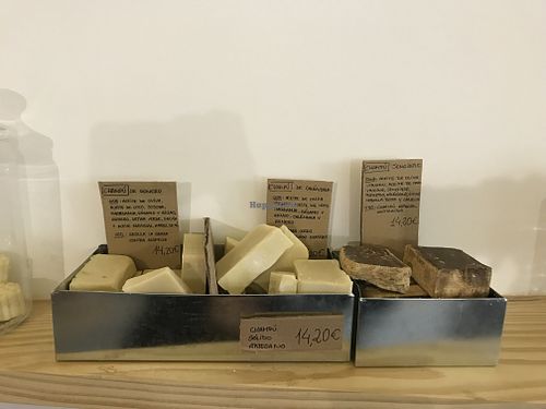 Shampoo bars at Unpacked Shop in Madrid