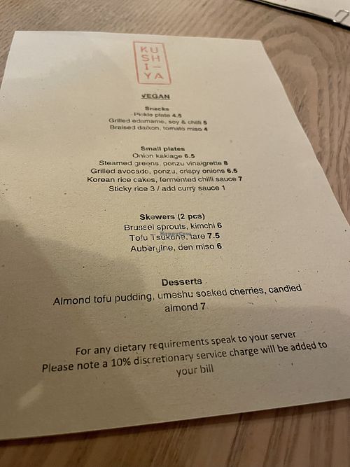   at Kushi-ya in Nottingham