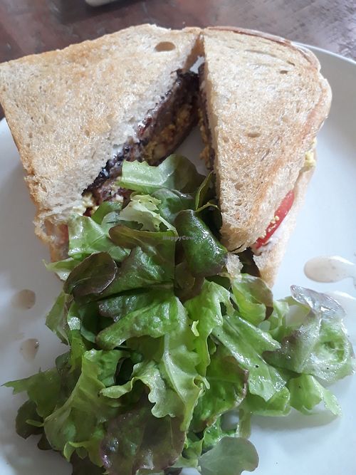Breakfast sammie at Roots Cafe in Siem Reap