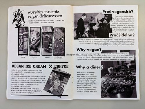 Page of Menu and Zine at Eaternia at Eaternia in Prague