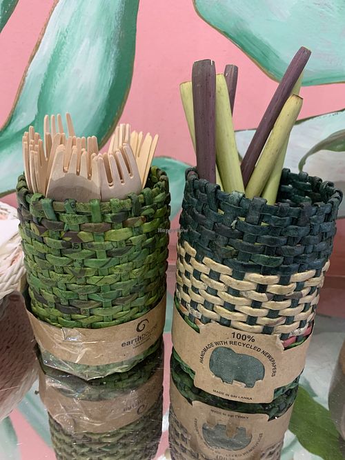 Sustainable cutlery  at Dumplings Cafe in Galle