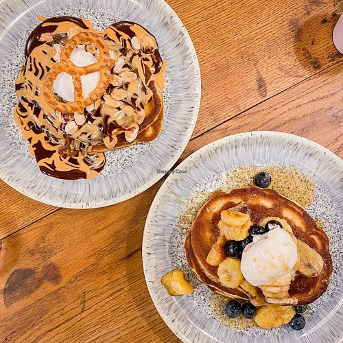 so many pancakes!!! at Alabama's All American Eatery in Manchester