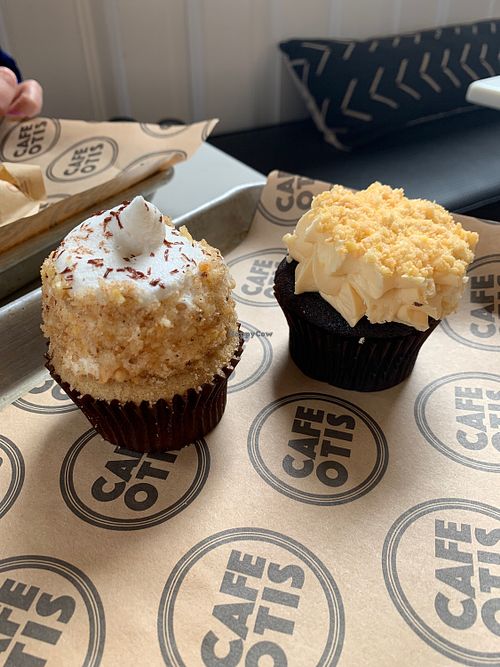 Vegan cupcakes at Cafe Otis in Norwich