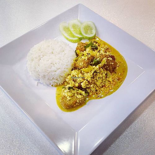 curry at Panda Veggie Noodles in Bangkok