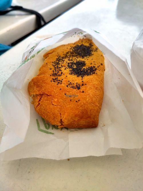 Vegan cheese pie at Gregory's  in Paros