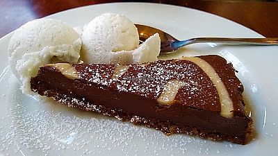 Chocolate & coconut torte at Station Promenade in Morecambe
