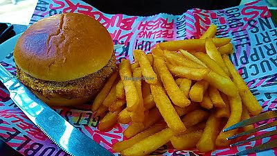 Miso & hoisin burger at Station Promenade in Morecambe