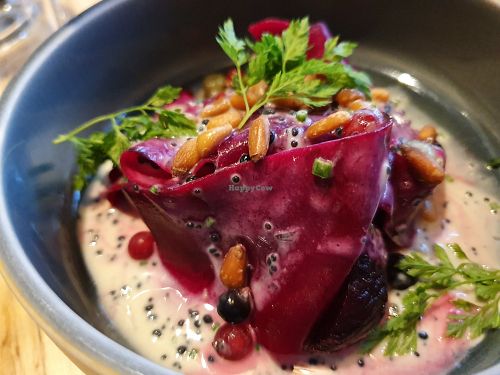 Starter- beetroot salat at Hügge in Turku