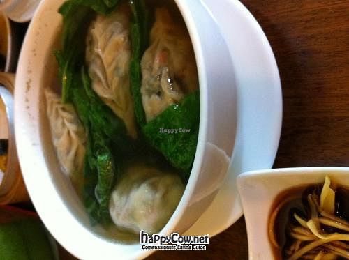 dumpling soup at Woods Bio Marche in Kuala Lumpur