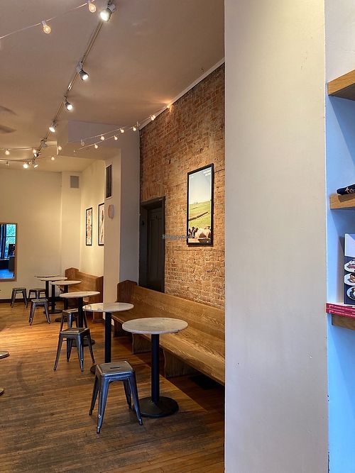 Interior seating  at Jeni's Ice Creams in Chagrin Falls